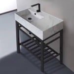 Scarabeo 5115-F-CON2-BLK Sink Finish